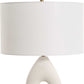 Meridian - Ivory Stone Table Lamp - White