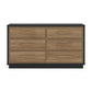 Kozmour - Six Drawer Dresser - Black / Brown