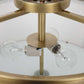 Colfax - 3 Light Semi Flush - Brass