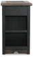Tyler Creek - Chair Side End Table - Grayish Brown / Black