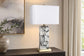 "Alabaster Mosaic" Alabaster Table Lamp (Set of 2) - Alabaster / Soft Gold