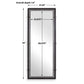 Westley - Tall Mirror - Bronze