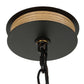 Palm Royal - 8 Light Indoor-Outdoor Chandelier - Black / Light Brown