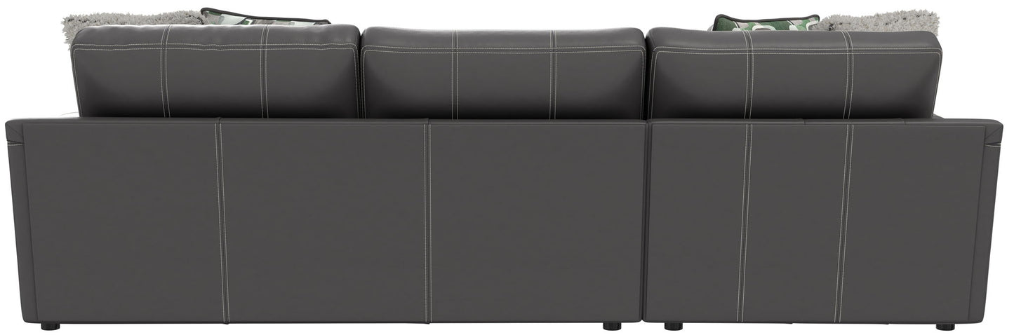 Minori - Italian Leather Sofa / Chaise And Cocktail Ottoman