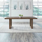 Shaker Lakes - Double Pedestal Table Set - Harvest Brown
