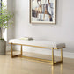 Midas - Bench - Antique Gold & White