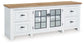 Ashbryn - Extra Large TV Stand - White / Natural