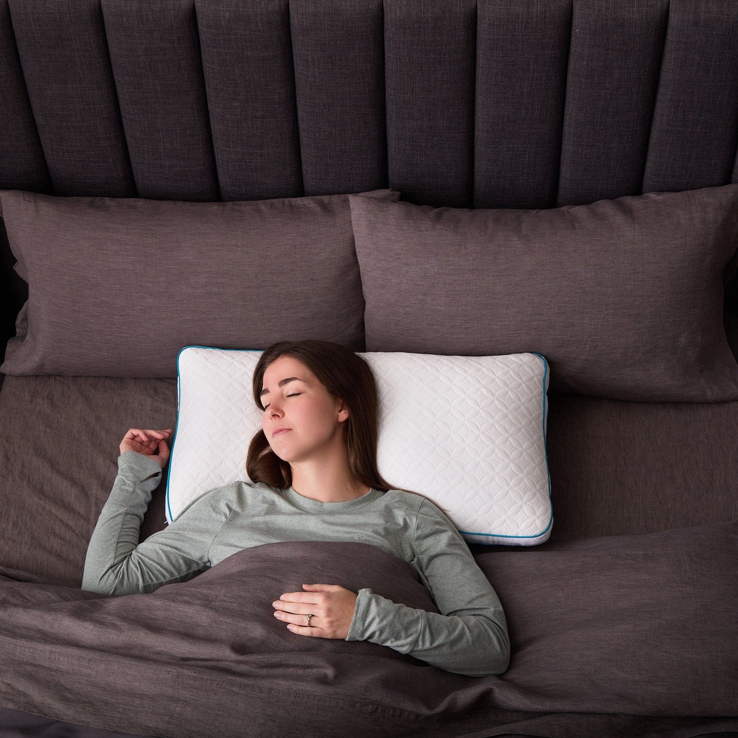 Malouf - Shoulder Cutout Foam & Fiber Pillow With PE Cover