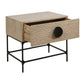 Lunar - Wooden Side Table - Black / Woodtone