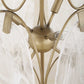 Valencia - 6 Light Glass Panel Pendant - Gold / White