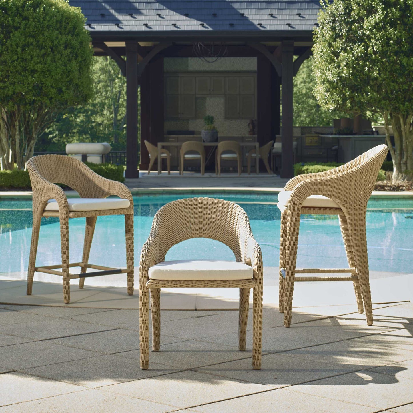 Kavali - Outdoor Wicker Barstool