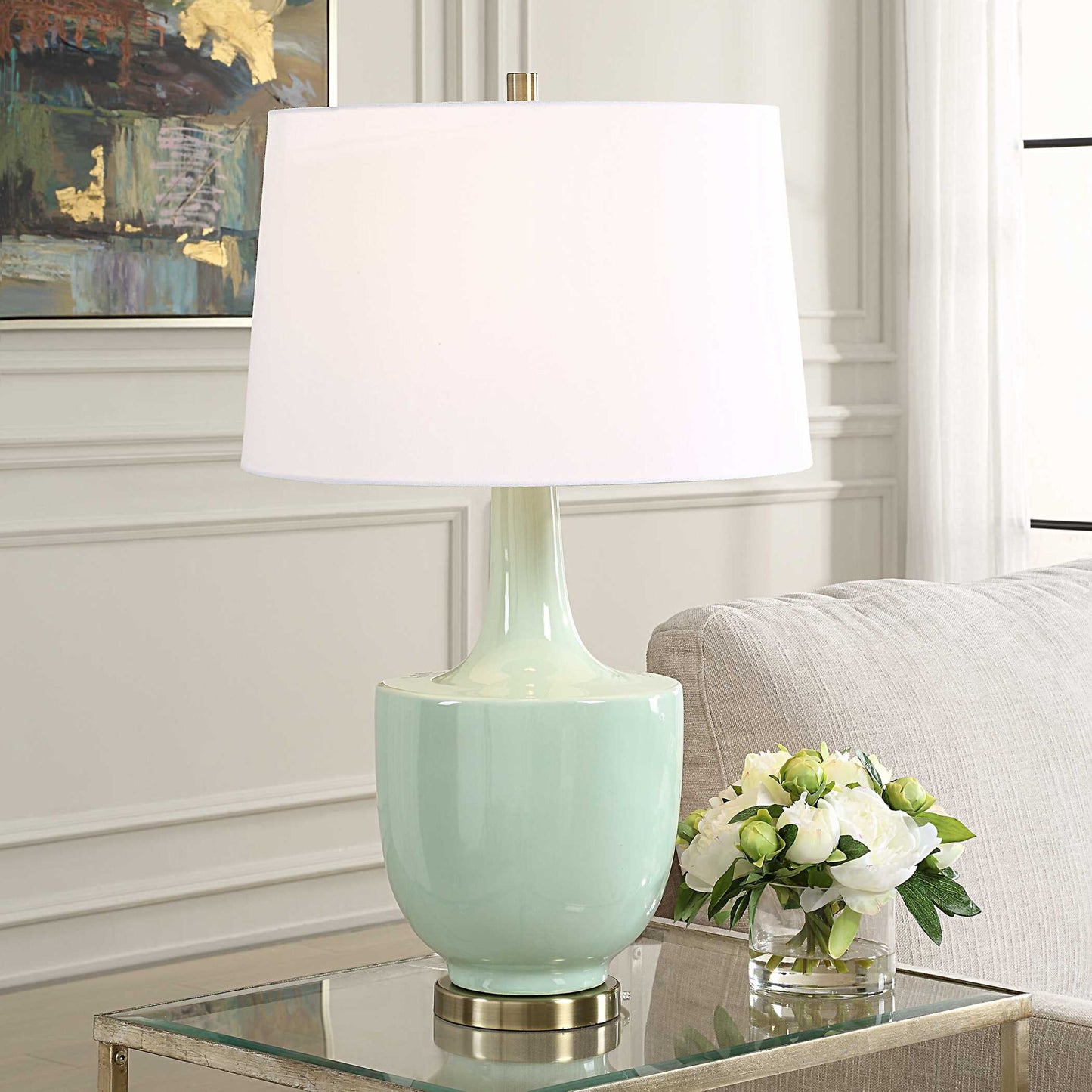 Kyla - Table Lamp - Mint Green