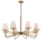 Lassen - 8 Light Chandelier - Brass