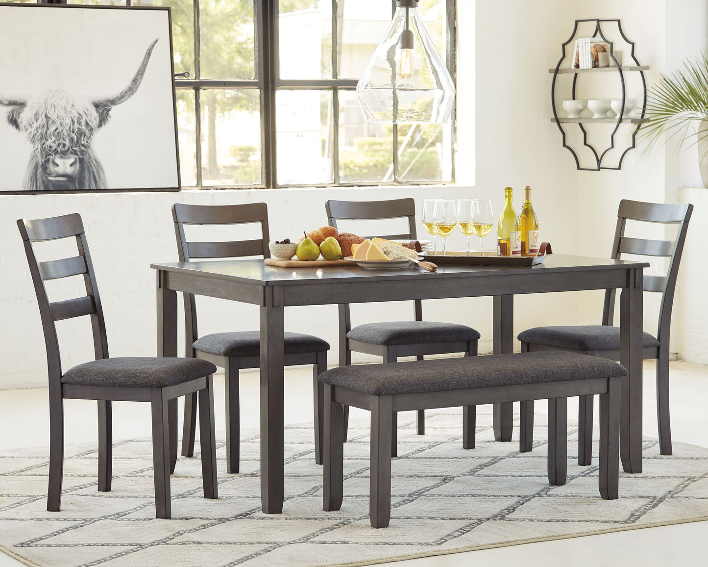 Bridson - RECT DRM Table Set (Set of 6) - Gray