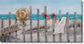 Shoreline Retreat - 28" x 55" Framed Wall Art - Blue