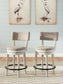 Robbinsdale - Upholstered Swivel Barstool (Set of 2) - Antique White