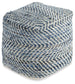 Chevron - Pouf - Blue