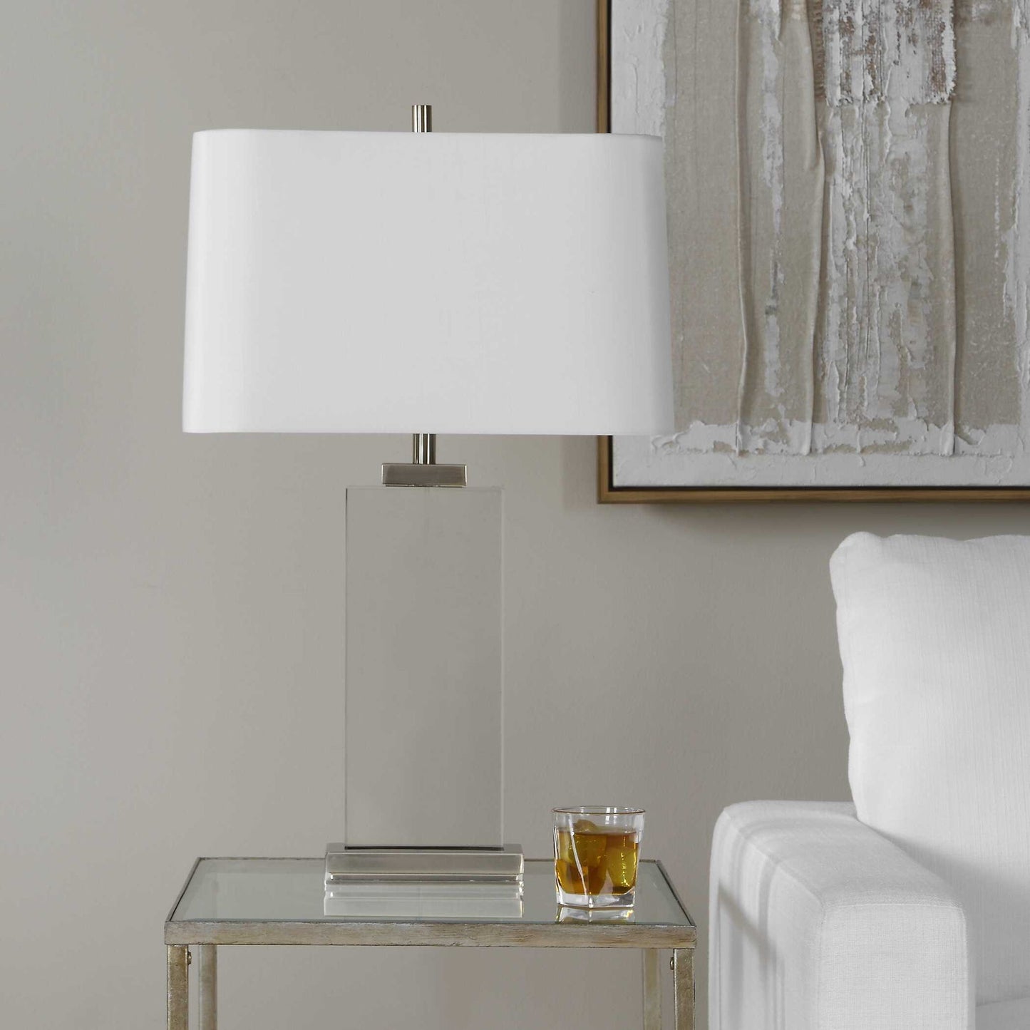 Genevieve - Crystal Table Lamp - Brass,Gold