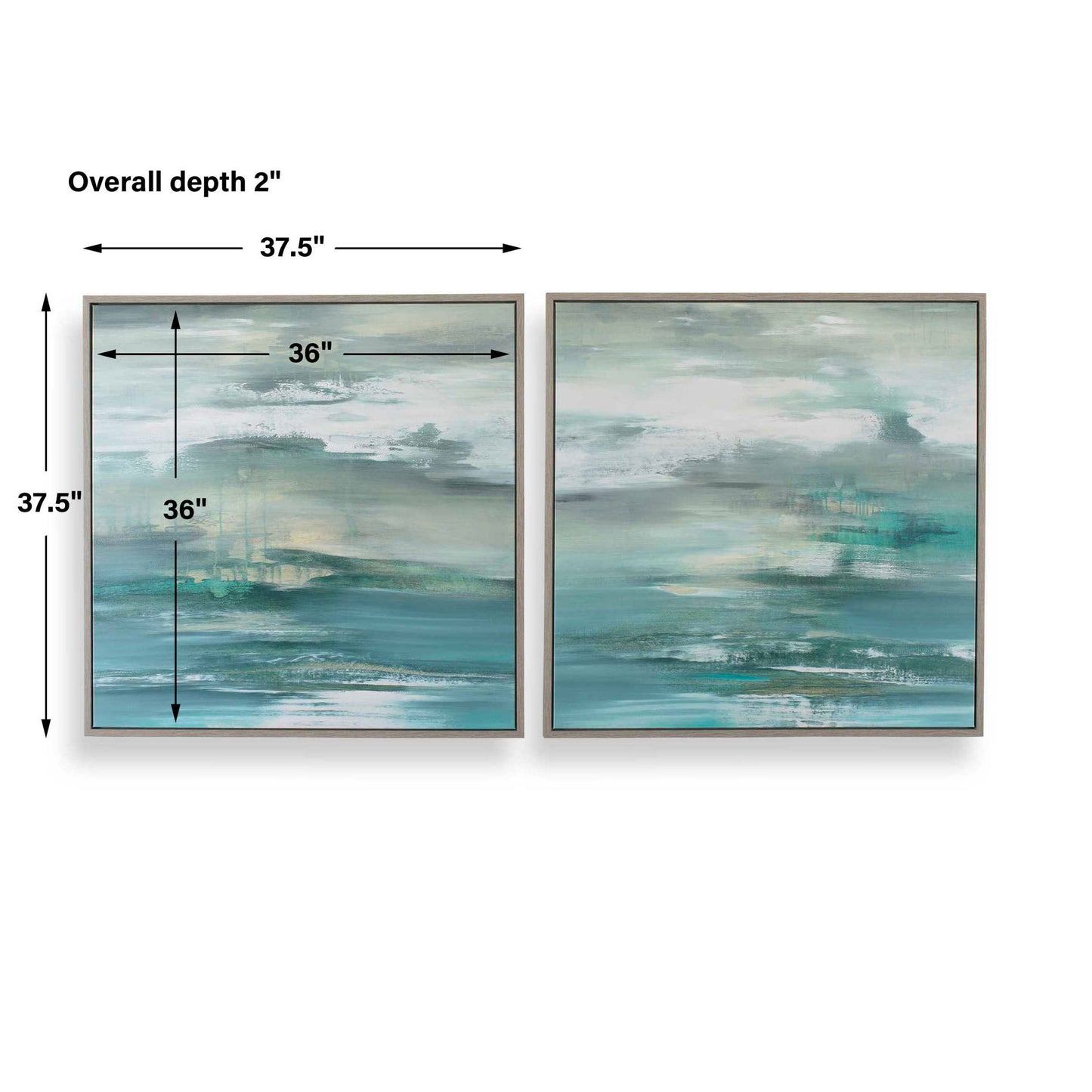 Tranquil State Of Mind - Framed Canvases (Set of 2)