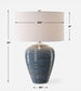 Moher - Glossy Blue Table Lamp