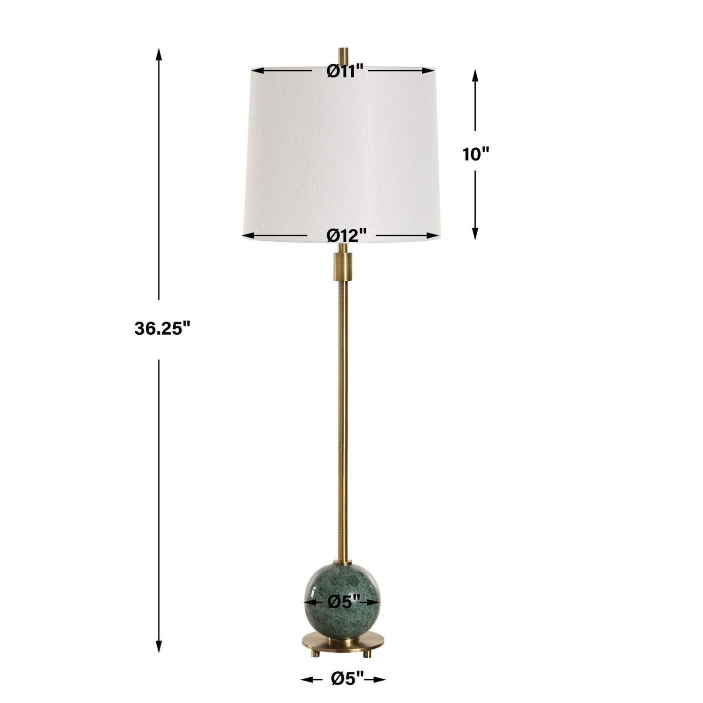 Bledel - Brass Buffet Lamp - Bronze