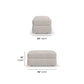 Knox - Fabric Ottoman