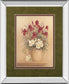 Classic Petal I By Gloria Eriksen - Mirror Framed Print Wall Art - Red