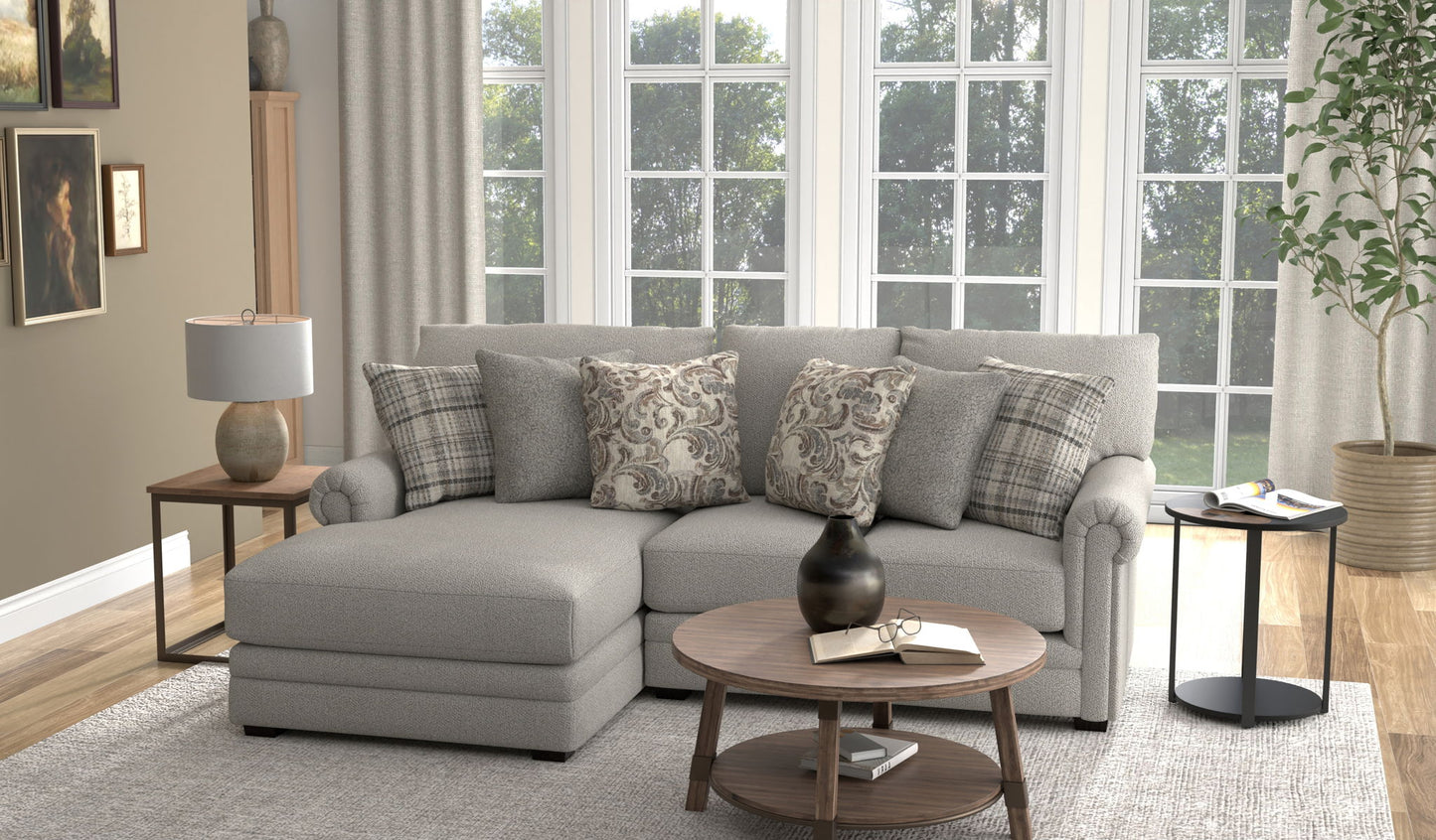 Livingston - Sectional With Comfort Coil Seating And Accent Pillows Included