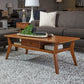 Ludwig - Occasional Rectangular Coffee Table With Drawer - Dark Brown