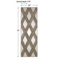 Tahira - Geometric Argyle Pattern Wall Mirror - Light Brown