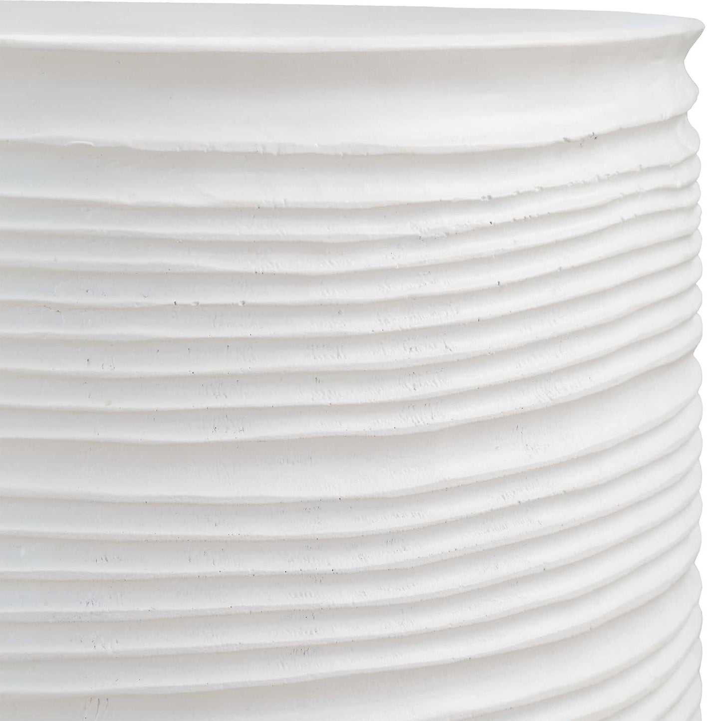 Borderline - White Drum Table