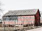 American Flag Barn By Jennifer Rigsby (Small) - Gray