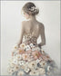 Say Yes to the Dress - Hand-painted Canvas in Frame - Gray