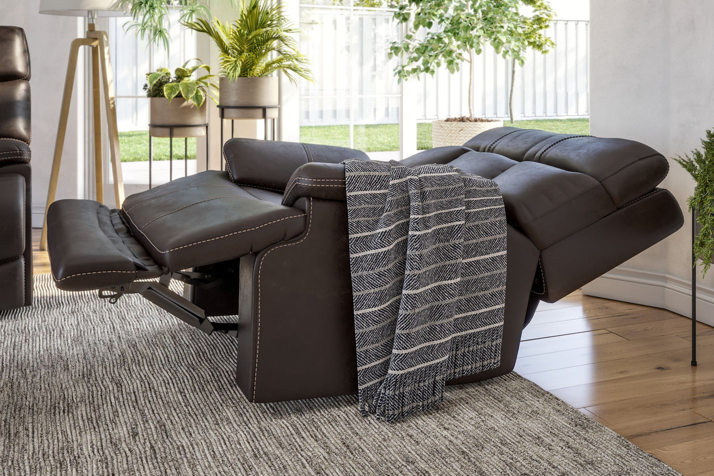 Clive - Power Recliner With Power Headrest & Lumbar - Clove