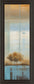 Window On The Word Il By Carol Robinson - Framed Print Wall Art - Light Blue