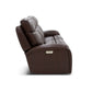 Walker - Power Reclining Sofa With Console, Power Headrest & Lumbar - Dark Brown