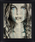 Vision - 28" x 34" Framed Wall Art - Dark Gray