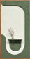 Verdant Niche II Hand-Painted LED Art In Frame - Green / Ivory