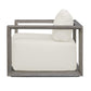 Remsen - Outdoor Lounge Chair - Dark Gray / White