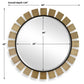 Toluca - Round Mirror - Brass