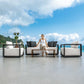 Remsen - Outdoor Sofa - Black / Oyster