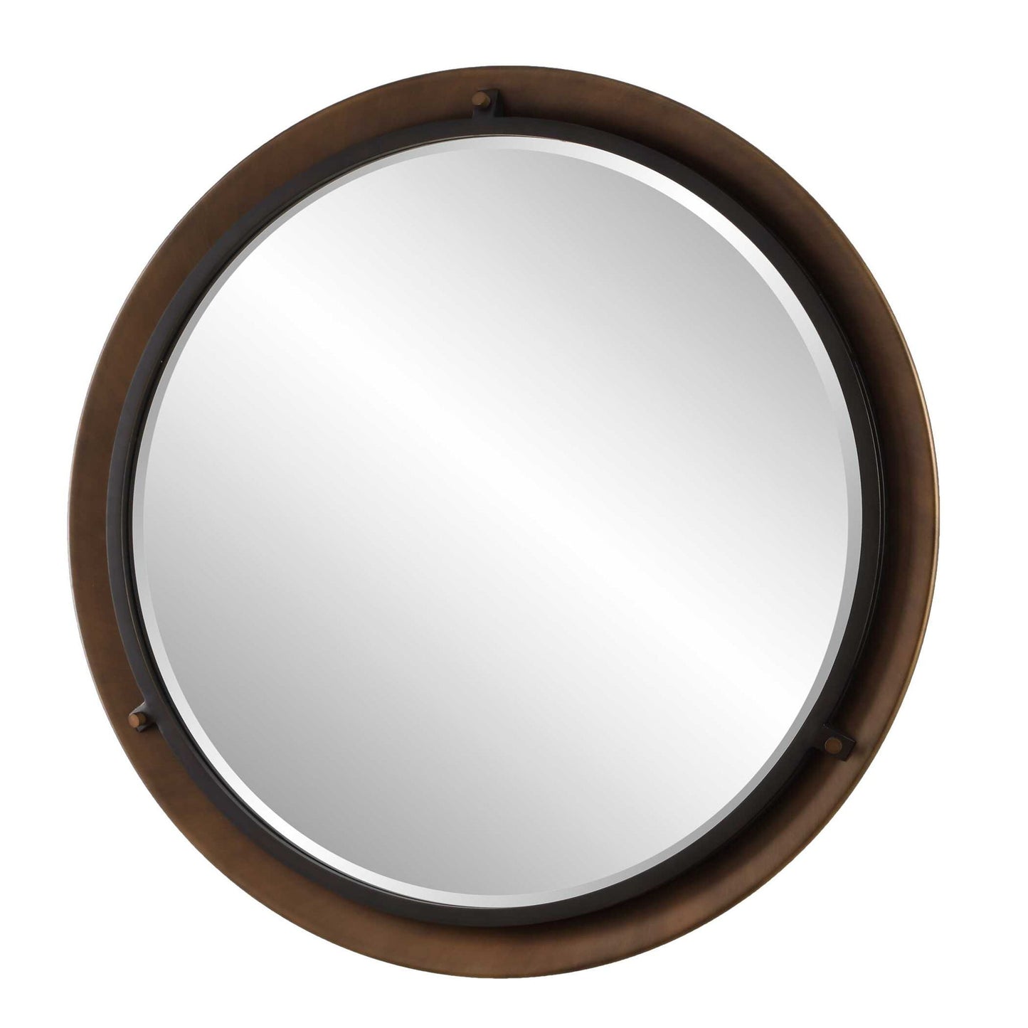 Porthole - Round Mirror - Bronze