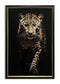 Golden Stalk - 24" x 36" Framed Wall Art - Black