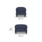 Jay - Fabric Stationary Ottoman