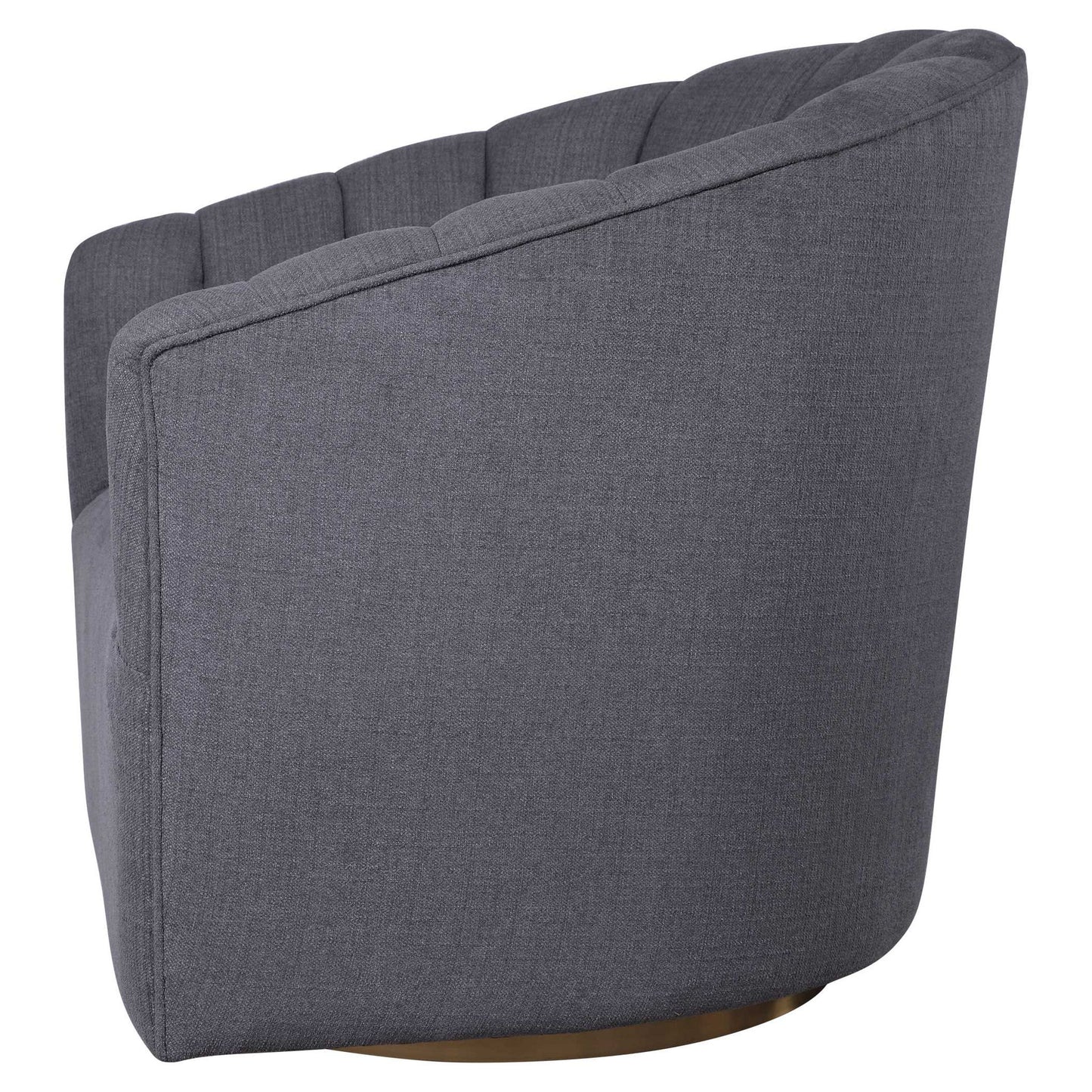 Cuthbert - Modern Swivel Chair - Dark Gray