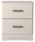 Stelsie - Two Drawer Night Stand - White
