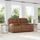 Linden - Power Reclining Loveseat With Console & Power Headrests & Lumbar
