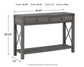 Freedan - Console Sofa Table - Grayish Brown