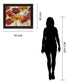 Harvest Petals - 28" x 34" Framed Wall Art - Red
