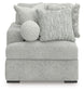 Cuddle Plush - 3 Pc. - 3-Piece Sectional, Chair And Ottoman - Arctic